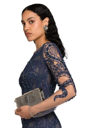 Embellished Stingray Shoulder Bag