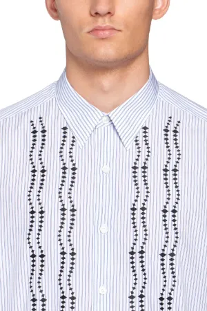 Embroidered striped shirt | Roberto 