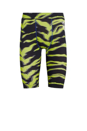 Fahrrad-Shorts mit Zebra-Print