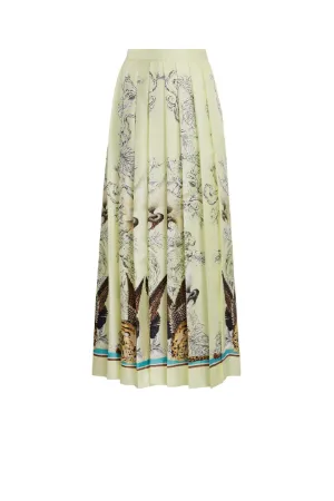 Faltenrock mit Hybrid Animals Print