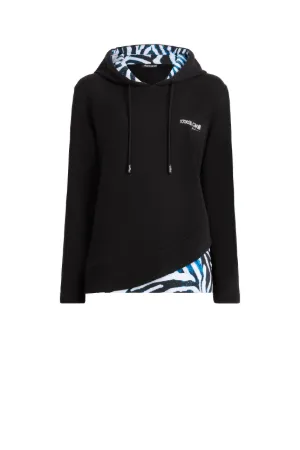 Felpa con logo e inserti Sea Zebra