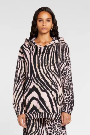 Felpa con stampe Freedom e Queen of Sicily -Sito ufficiale di Roberto  Cavalli®
