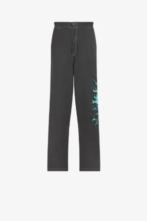 Flame Lion-Print Sweatpants