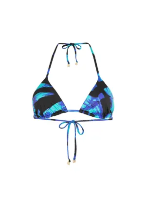 Floral-Print Bikini Top