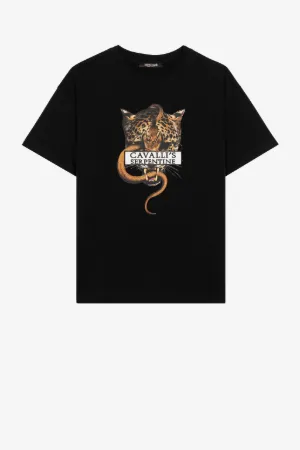 Футболка с принтами Jaguar и Snake