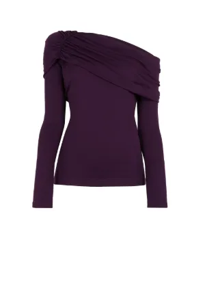 Gathered One-Shoulder Top