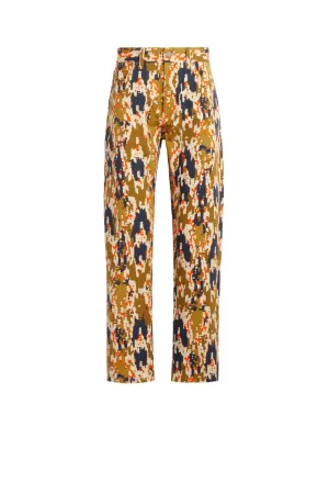Geometric Python Print Jeans