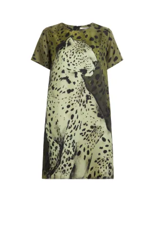 cheetah print t shirt dress