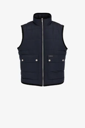 Gilet imbottito con slogan