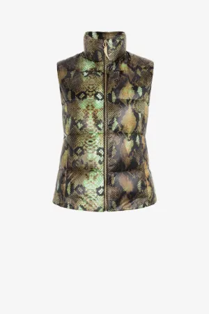 Gilet mit Python-Print