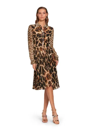 Giraffe print shirt dress Clearance