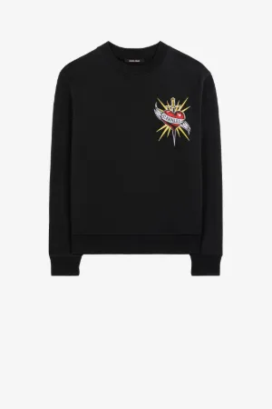 graphic-print cotton sweatshirt