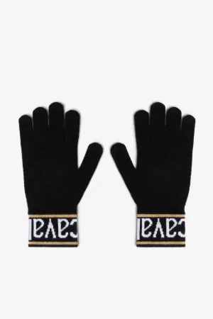 Guantes con logo de intarsia