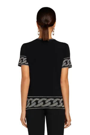 Haut à motif jacquard Chain
