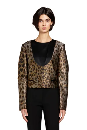 Heritage Jaguar-Jacquard Cropped Jacket