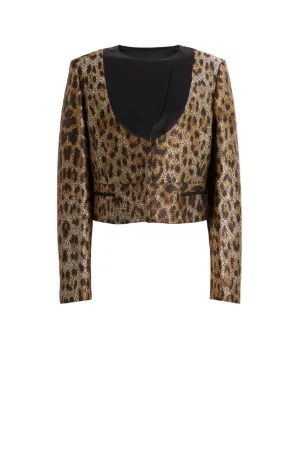 ethnic cropped knitwear