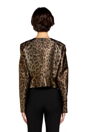 Heritage Jaguar-Jacquard Cropped Jacket