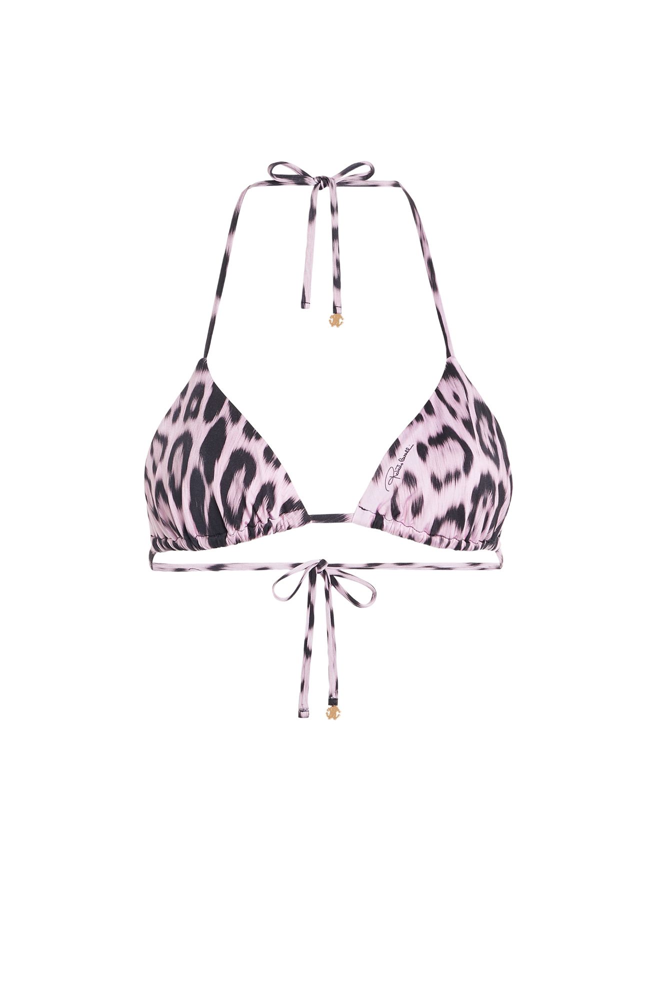 Heritage Jaguar print bikini top | Roberto Cavalli ...