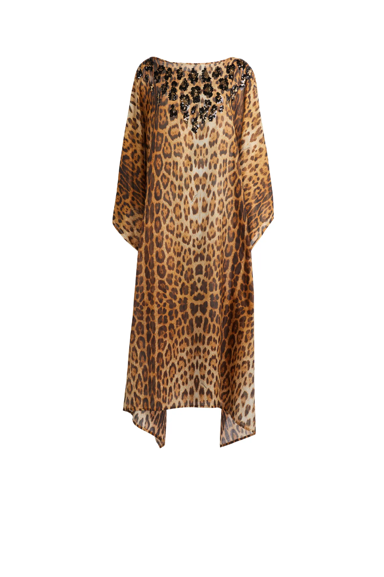sequin beach kaftan