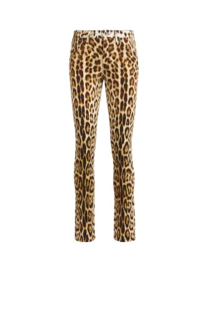 Heritage Jaguar print skinny leg trousers