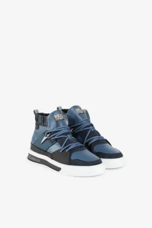 Hi-Top-Sneaker mit Tigerzahn-Paneel