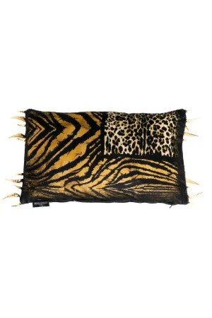Almohada con estampado Animalier Patchwork