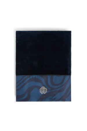 Badetuch mit Zebra-Besatz und Logo