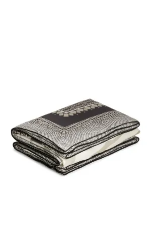 Betttuch mit Zebra- und Python-Print