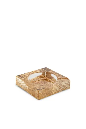 Cendrier Crocodile Gold