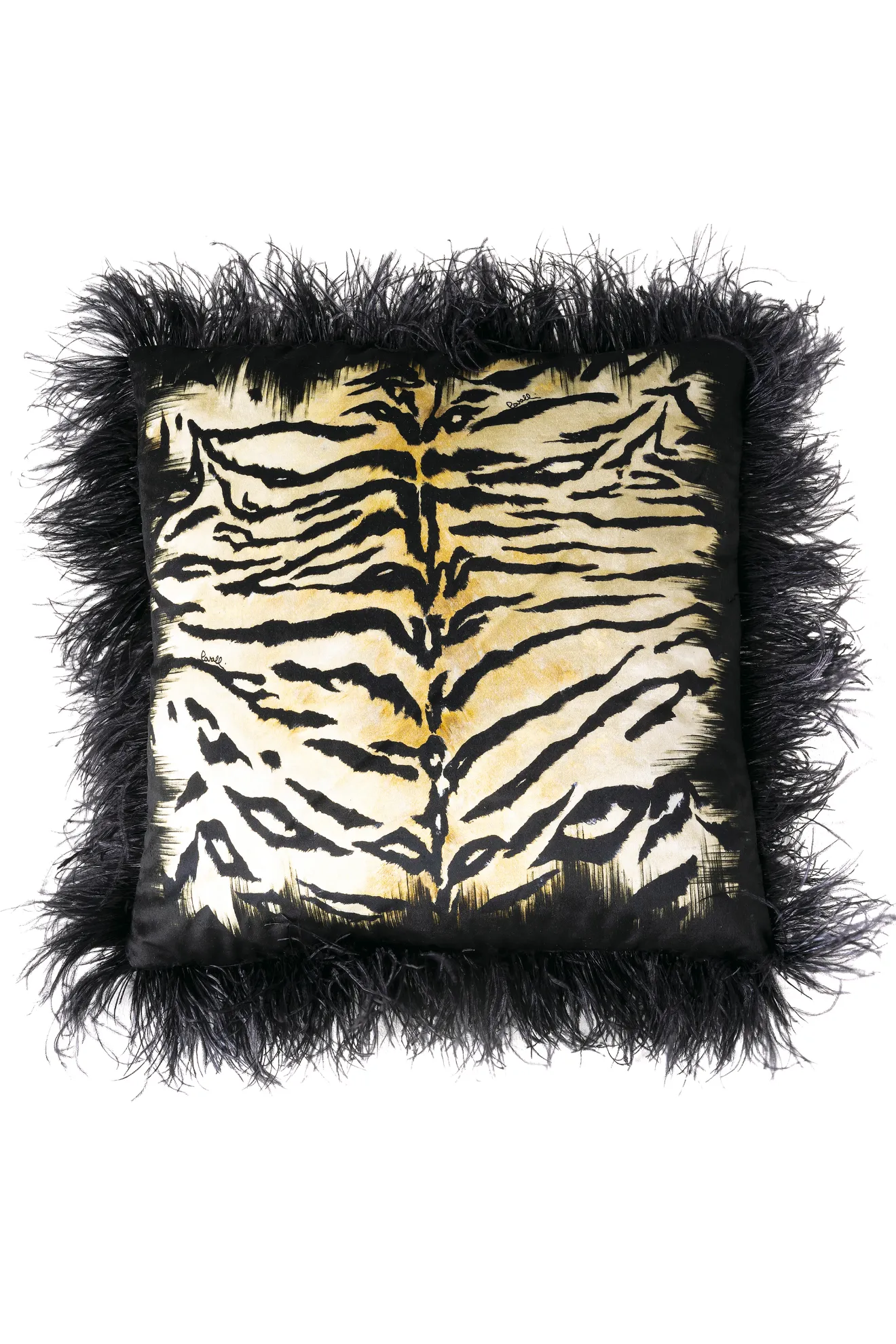 feather print cushions