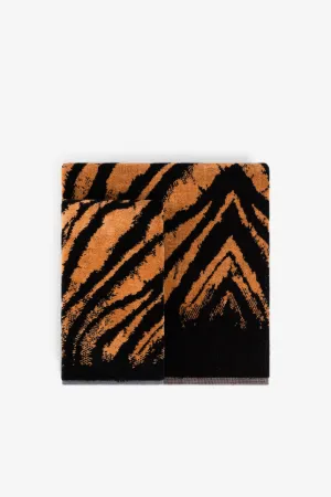 JUEGO DE TOALLAS AFRICAN ZEBRA, OCRE, 2 unidades, 40x60 cm y 60x110 cm