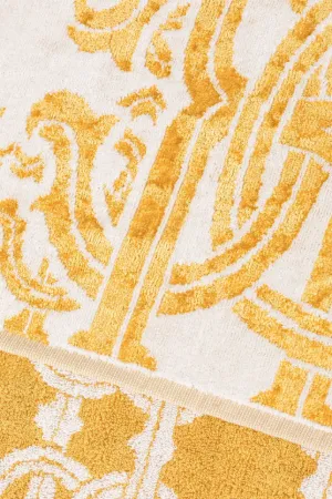 LOT DE SERVIETTES GOLD NEW, DORÉ, 2 pièces de 40x60 cm et 60x110 cm