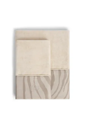 RC zebra guest and hand towel set