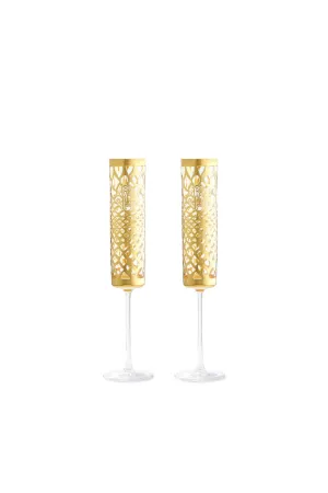Set calici champagne Marrakech Gold