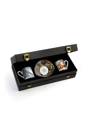 Wild Leda-Print Coffee Set