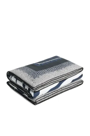 Zebra and python print bedspread