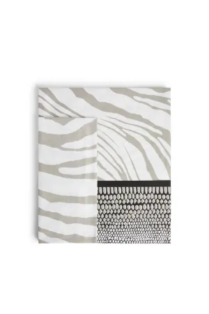 Zebra and python print king bedsheet set