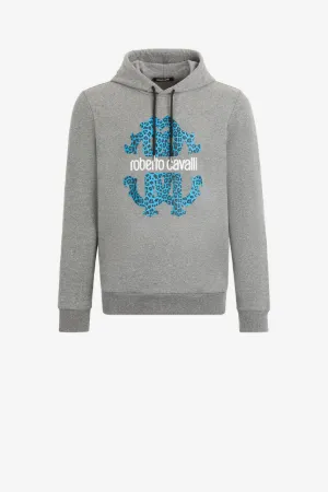 Hoodie aus Baumwolle mit RC-Monogramm-Druck