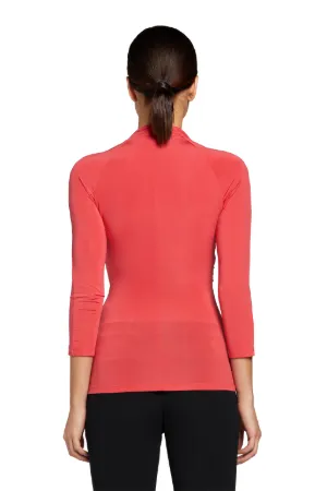 Horseshoe-Embellished Ruched Top