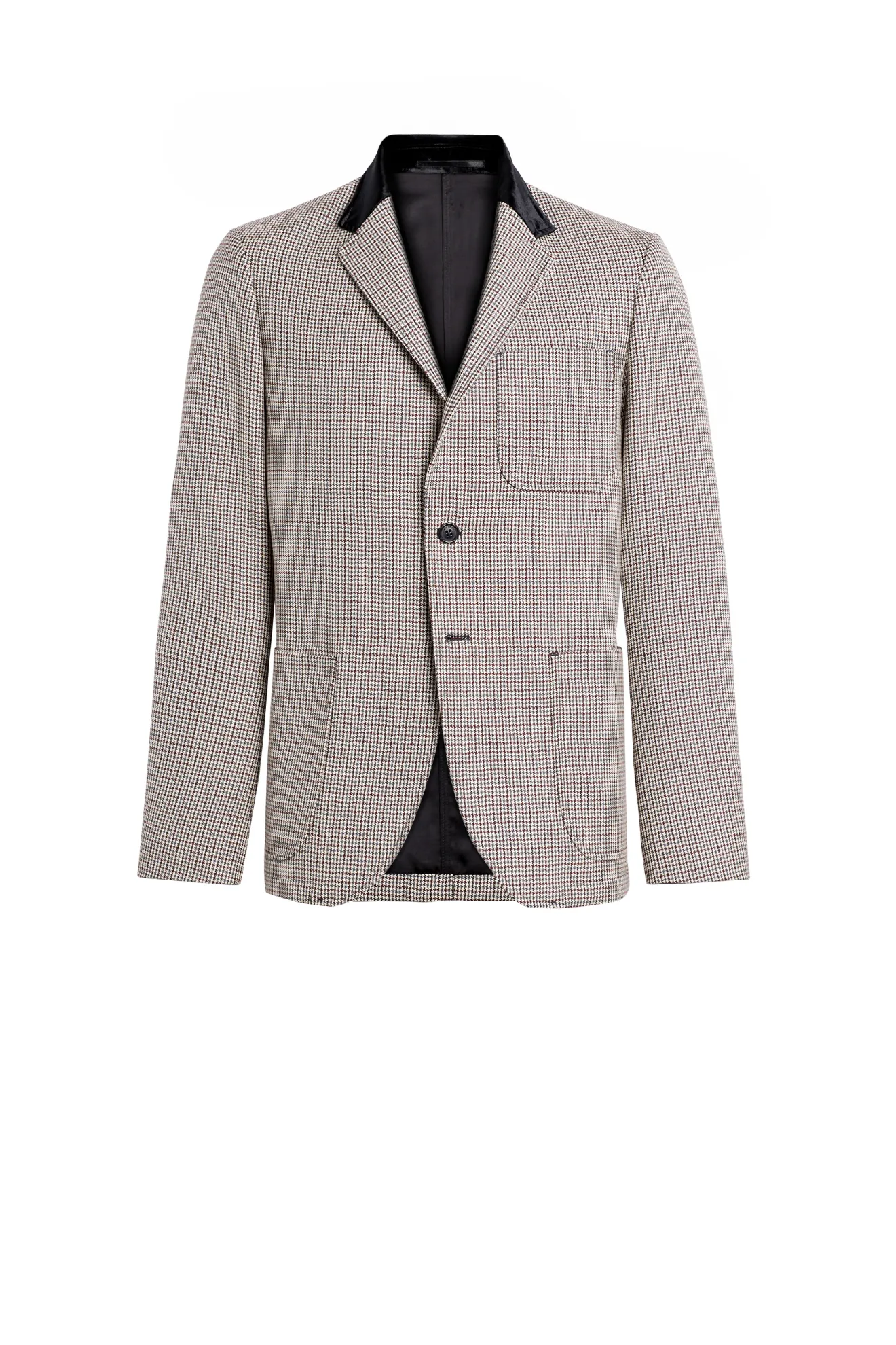 gray unstructured blazer