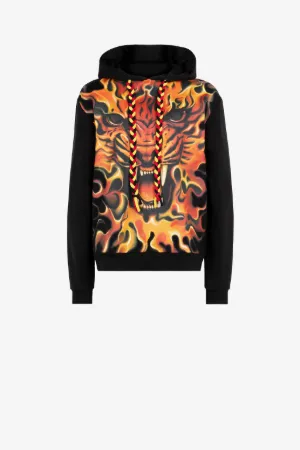 Худи с принтом Flame Lion