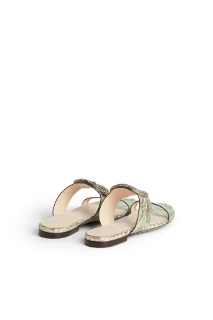 python sandals flat