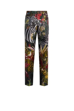 Jacquard-Hose mit Paradise Found Print