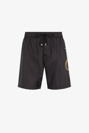 Jaguar And Snake-Print Swim Shorts