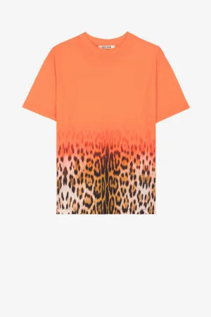 Jaguar-Print Cotton T-Shirt