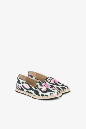 Jaguar-Print Mirror Snake Espadrilles
