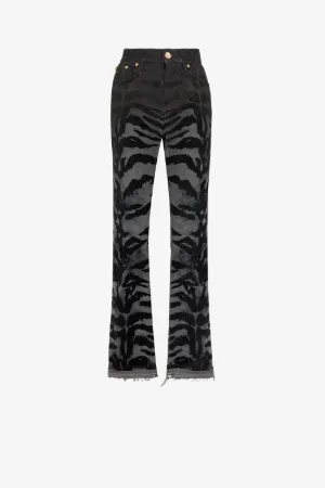 Jeans con stampa Queen of Florida