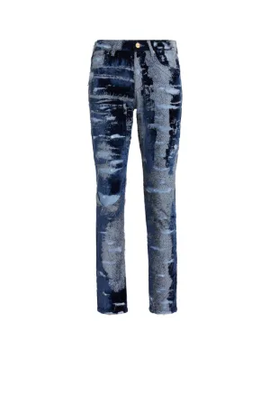 Jeans skinny effetto vissuto