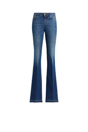 Jeans svasati con Monogram Mirror Snake