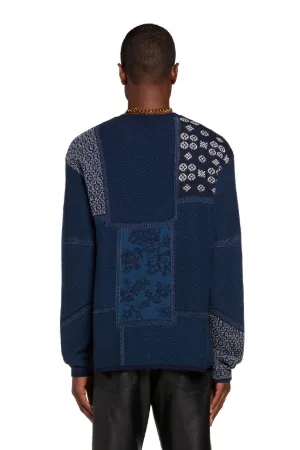 Jersey con estampado Oriental Patchwork Intarsia